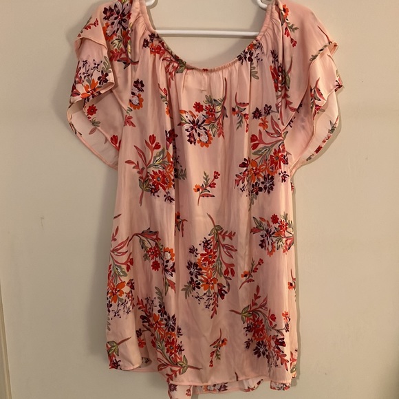 #79 Women’s Terra & Sky Floral Top - 1X (16W-18W) - Picture 2 of 3